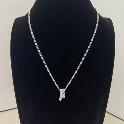 1:1 Hermès diamond leather belt necklace