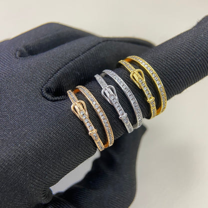 1:1 Hermès two-in-one leather belt ring