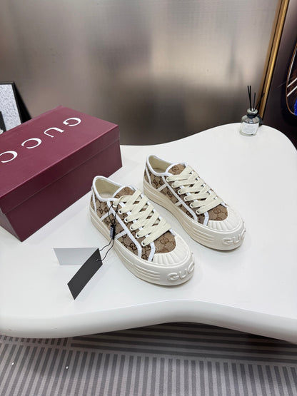 1:1 Gucci latest Lido series couple canvas Sneakers
