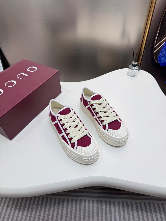 1:1 Gucci latest Lido series couple canvas Sneakers