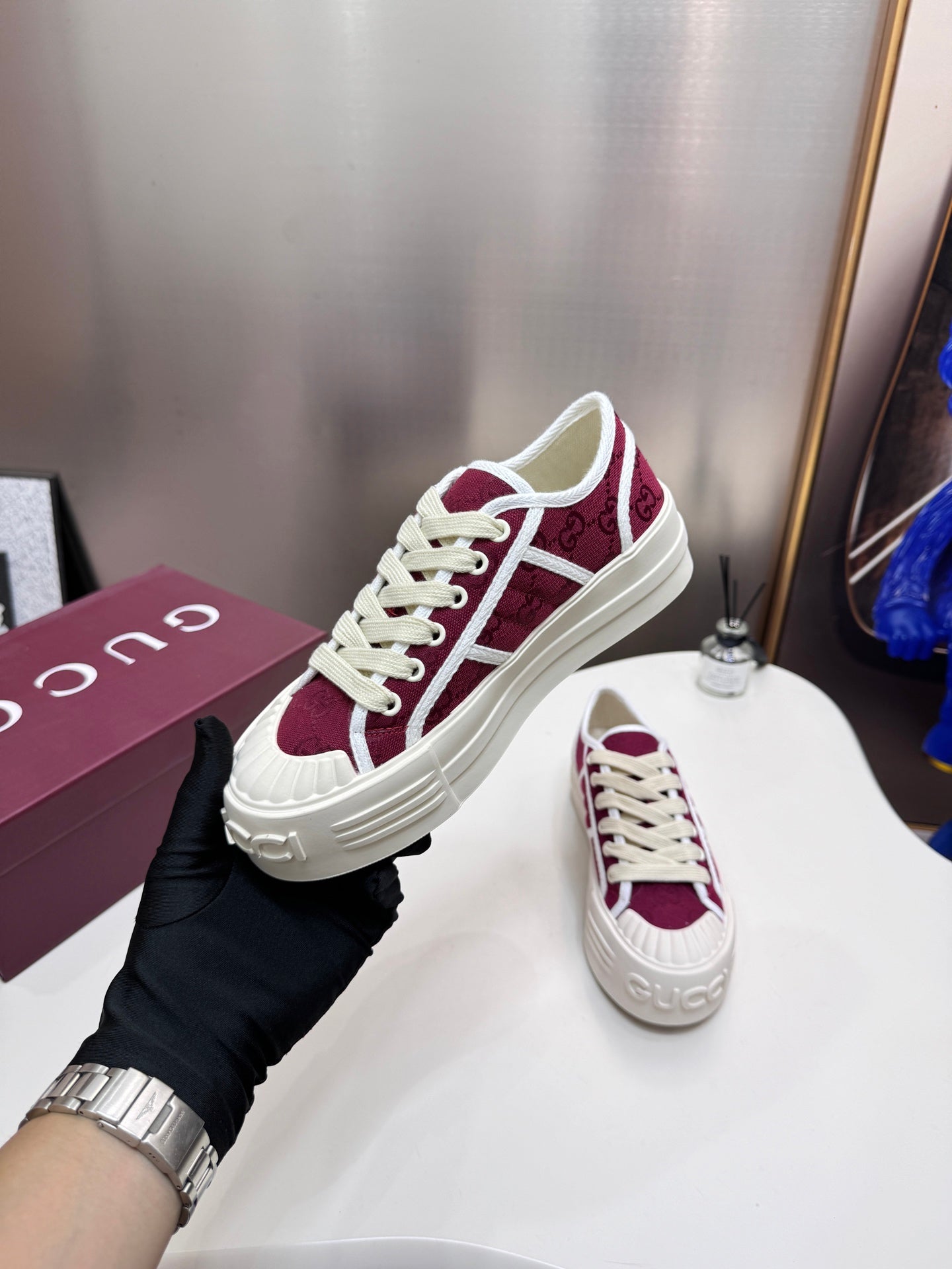 1:1 Gucci latest Lido series couple canvas Sneakers