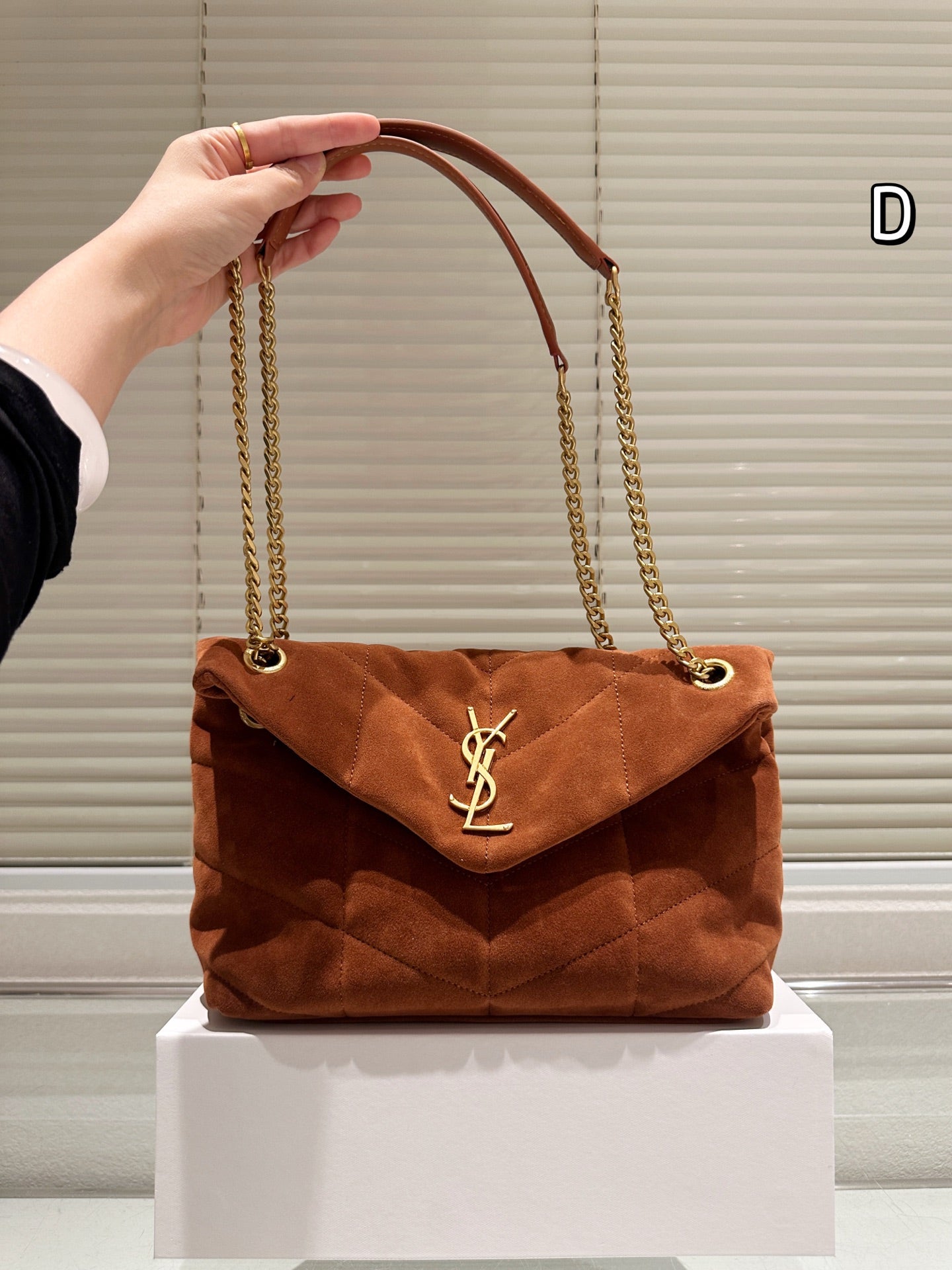 1:1 YSL Suede Loulou Puffer pillowcloud bag