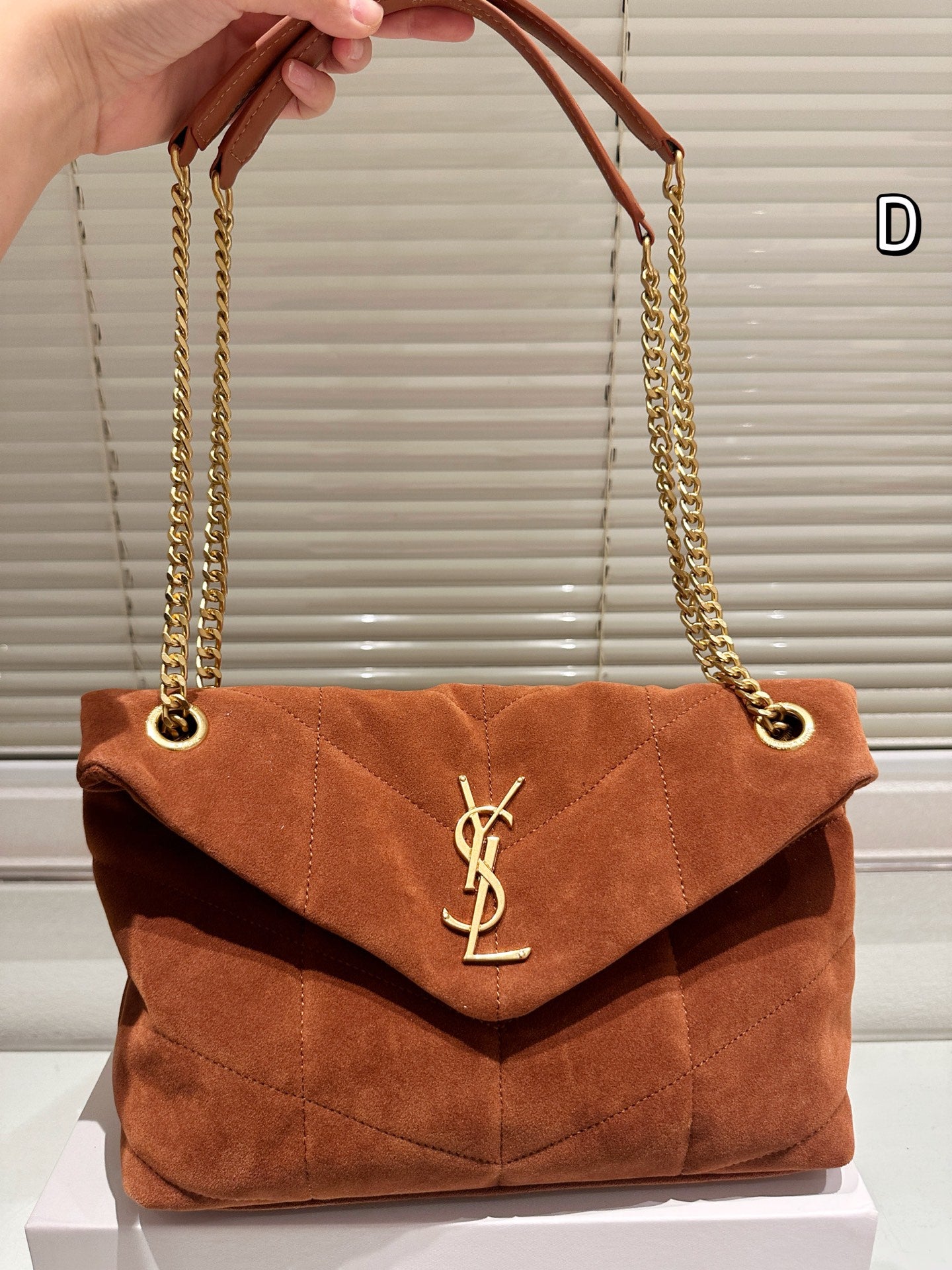 1:1 YSL Suede Loulou Puffer pillowcloud bag