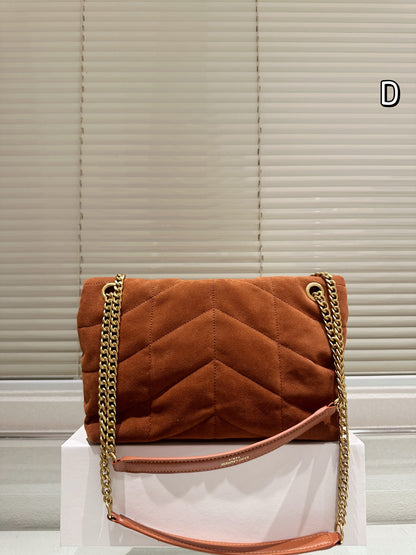 1:1 YSL Suede Loulou Puffer pillowcloud bag