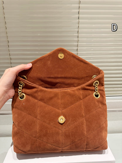 1:1 YSL Suede Loulou Puffer pillowcloud bag