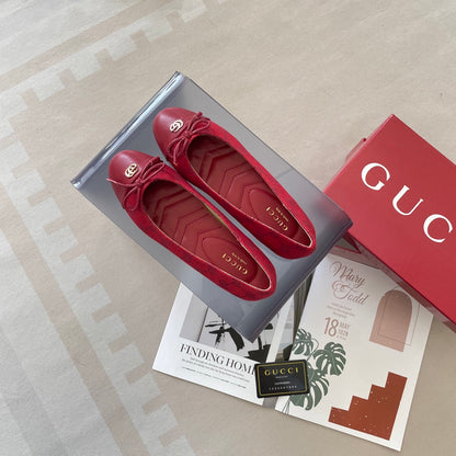 1:1 Gucci Double G Ballet Flats
