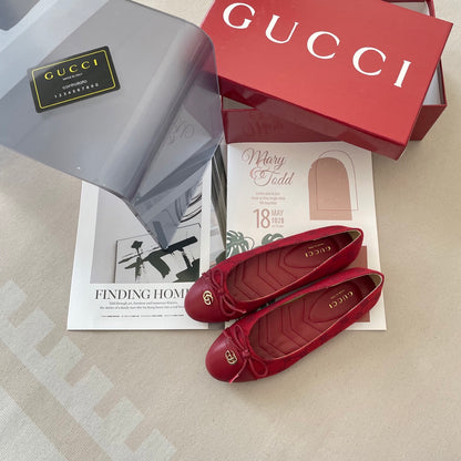1:1 Gucci Double G Ballet Flats