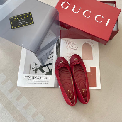 1:1 Gucci Double G Ballet Flats