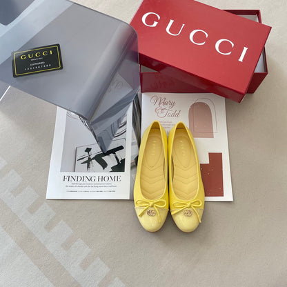 1:1 Gucci Double G Ballet Flats