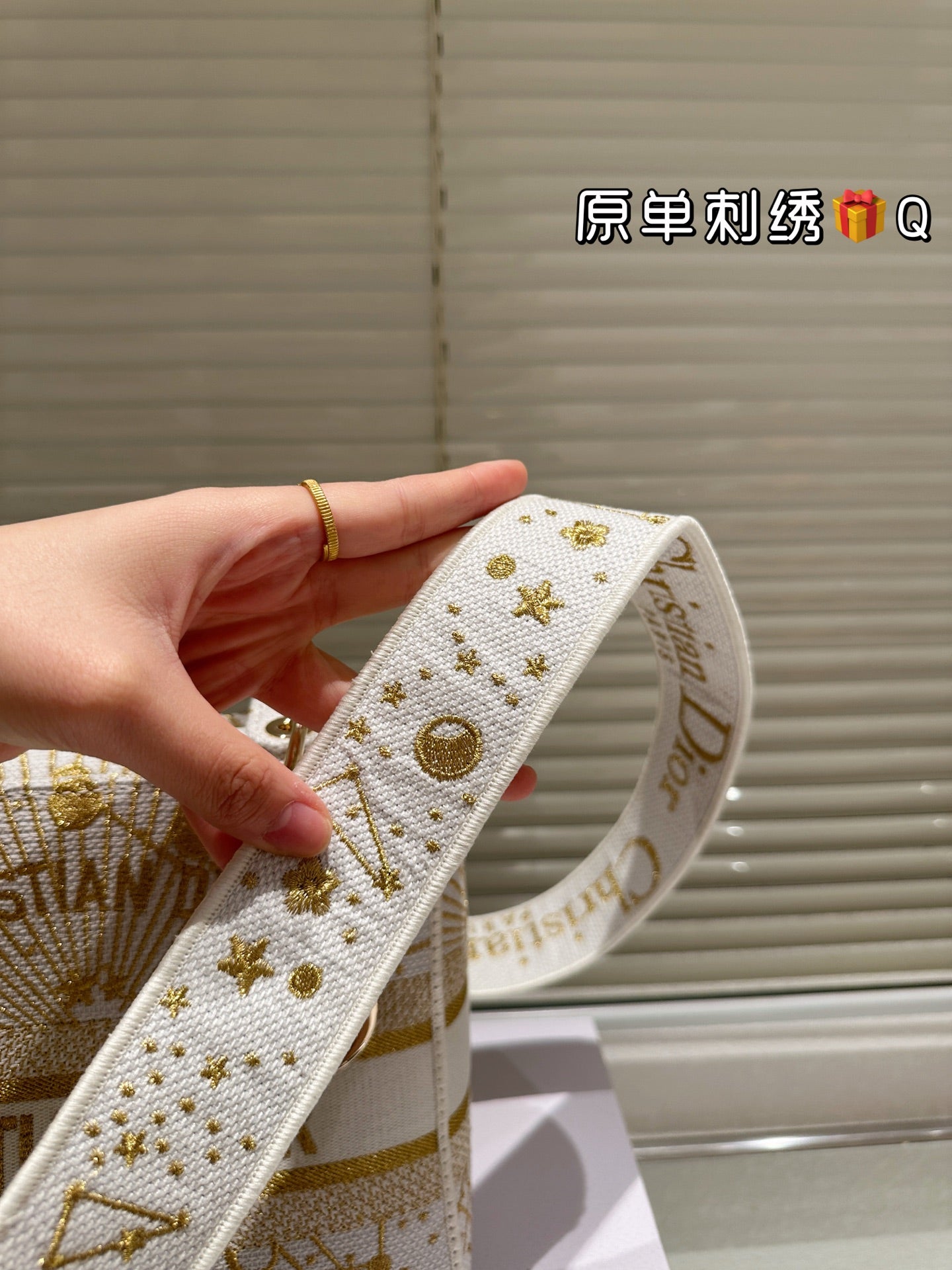 1:1 Dior Lady D-Lite Embroidered Bag