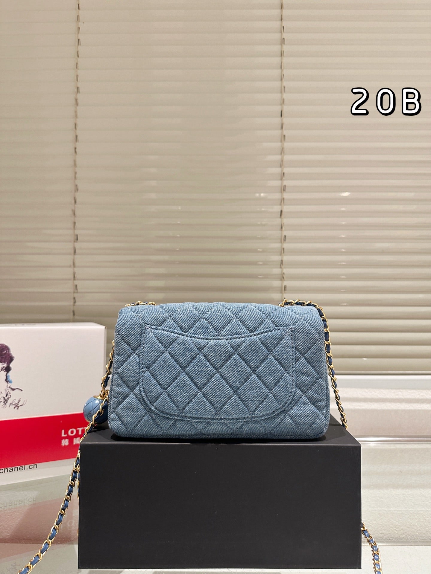 1:1 Chanel Denim Gold Ball Square Fat Edition