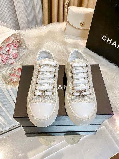 1:1 Chanel Woven Platform Sneakers