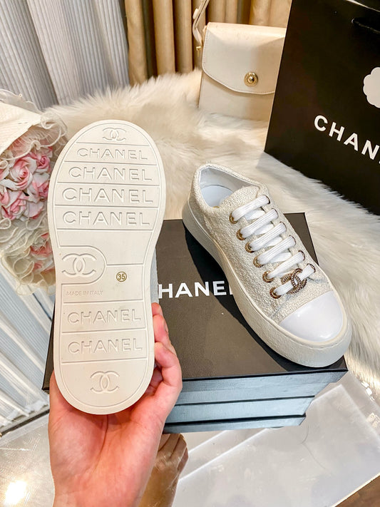 1:1 Chanel Woven Platform Sneakers