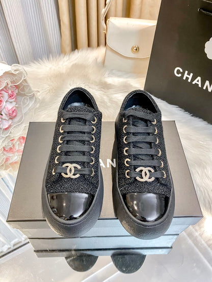 1:1 Chanel Woven Platform Sneakers