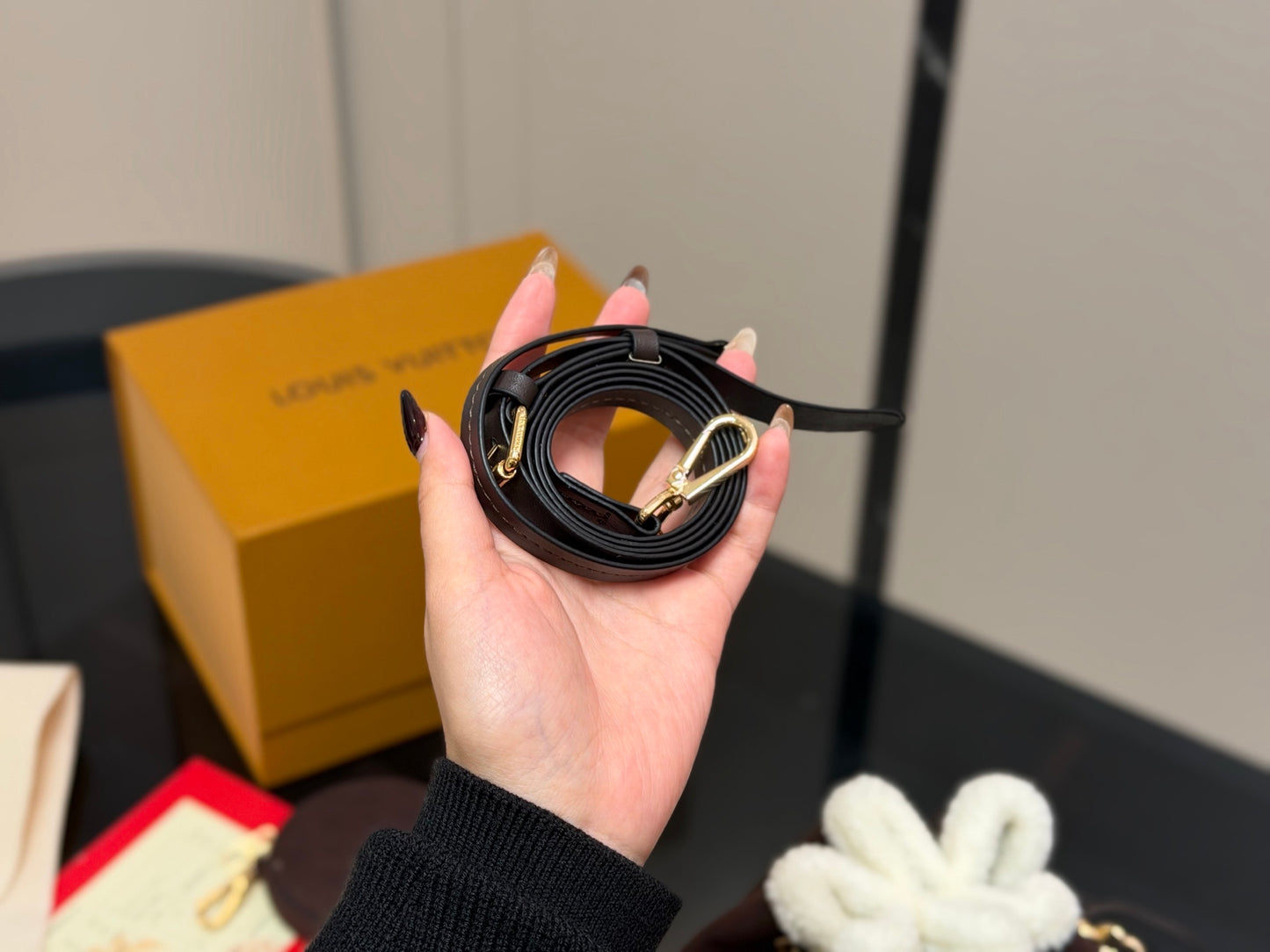 1:1 LV Bella Moon Goddess Suede Bucket Bag