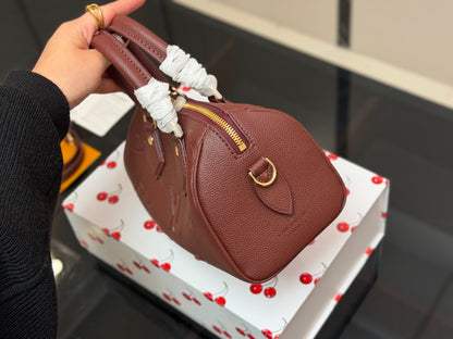 1:1 Louis vuitton Brown Embossed Monogram Speedy 20