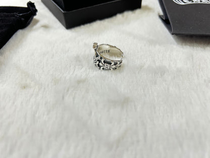 1:1 Chrome Hearts Crown Open Ring
