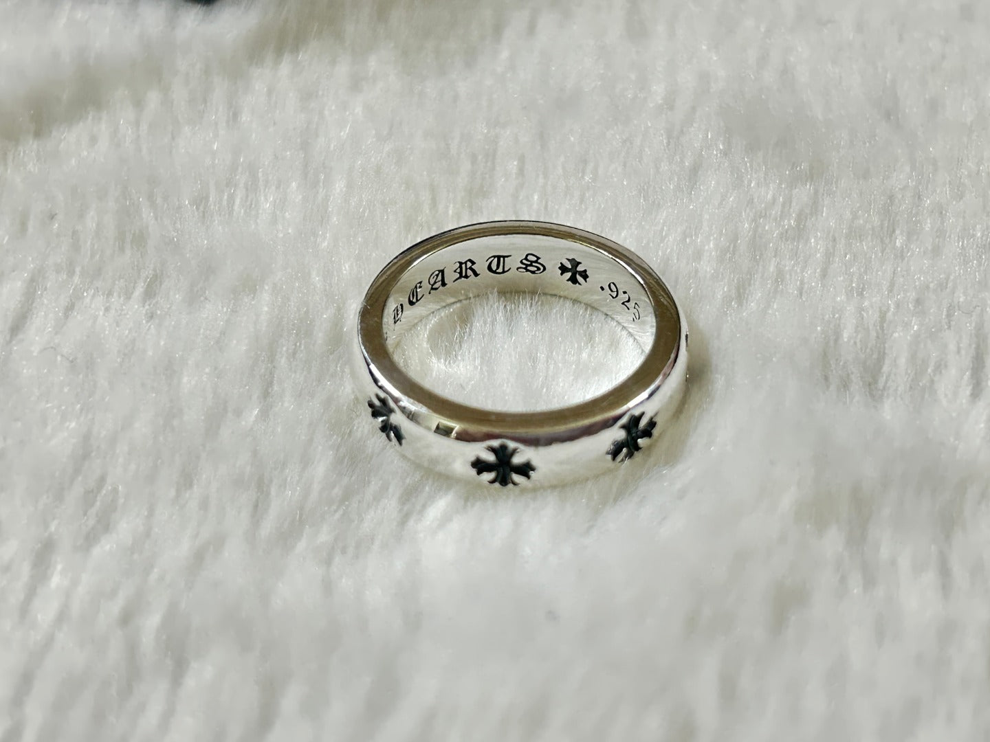 1:1 Chrome Hearts smooth cross flower Ring