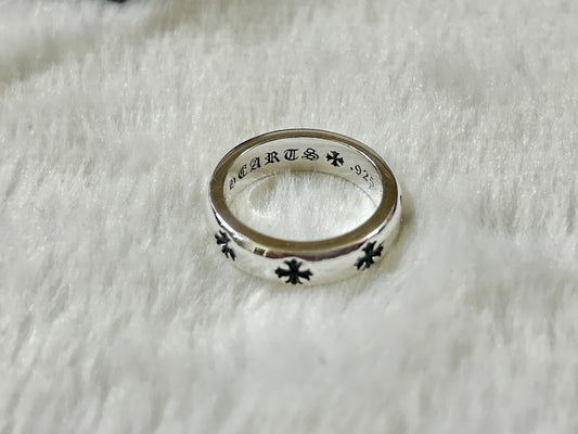 1:1 Chrome Hearts smooth cross flower Ring