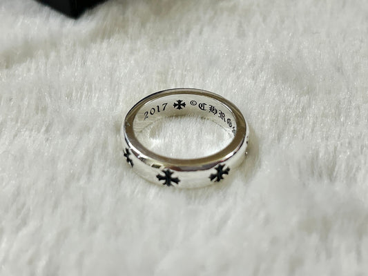 1:1 Chrome Hearts smooth cross flower Ring